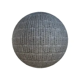 Grey brick wall 